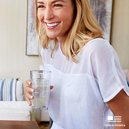 Tervis Made in USA Double Walled University of Tennessee Volunteers Insulated Tumbler Cup Keeps Drinks Cold & Hot, 16oz, Primary Logo - Quartz