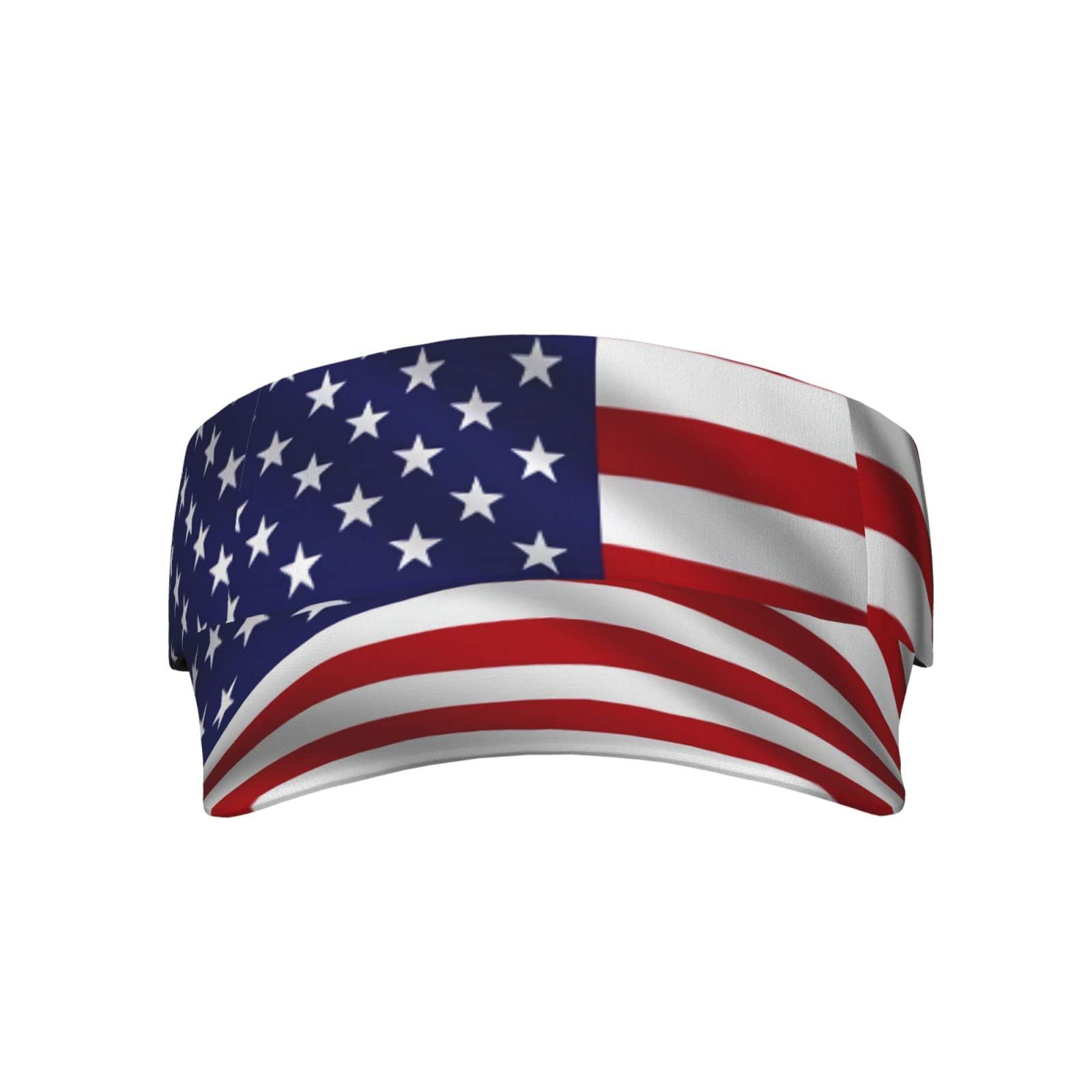 Cute Funny USA Flag Hat Women Men Adjustable Flag Sport Sun Visor Hat Summer Fashion Sun Cap Beach Flag Hat