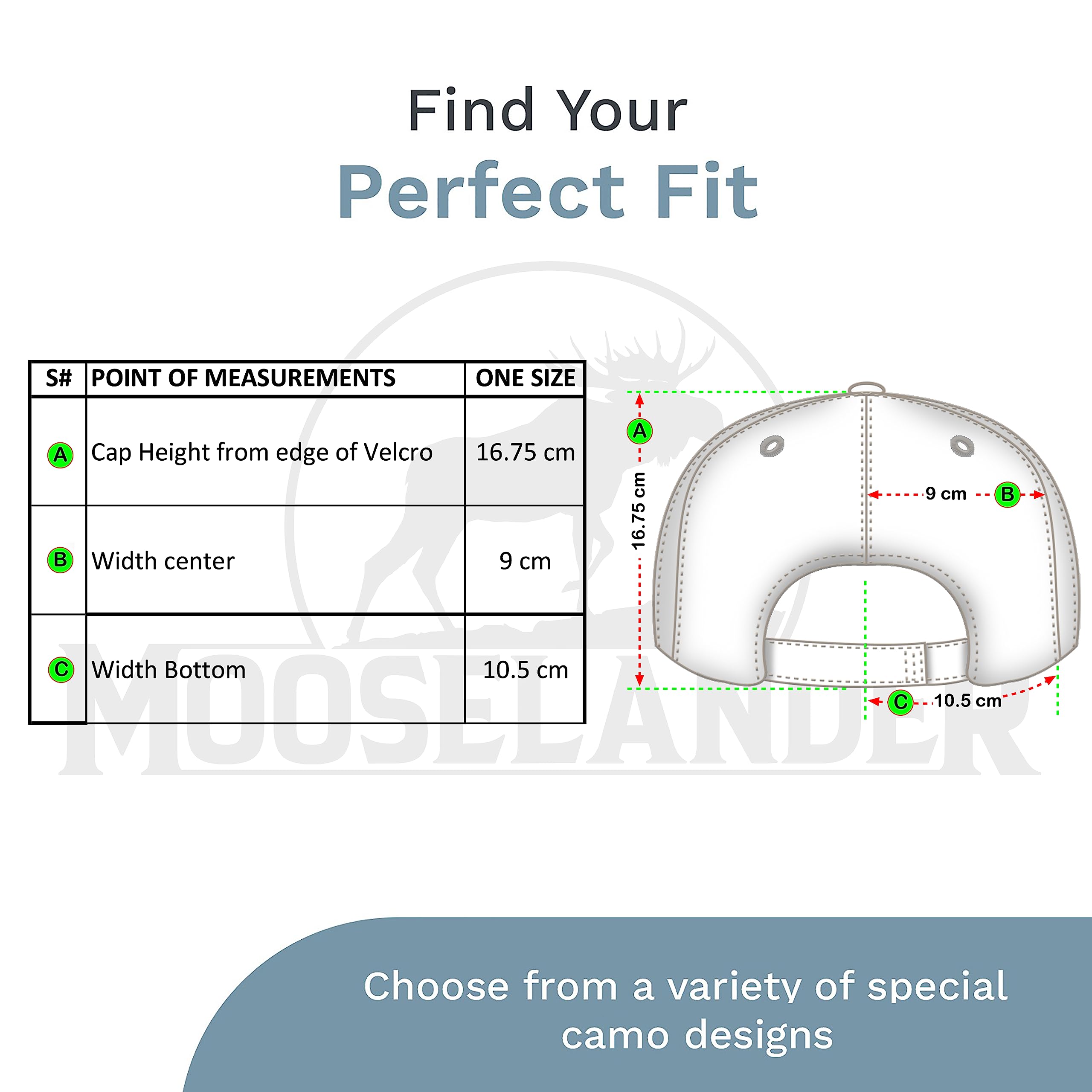 Mooselander – Ladies Baseball Cap in Realtree AP Pink Camo Print with White Antler Logo