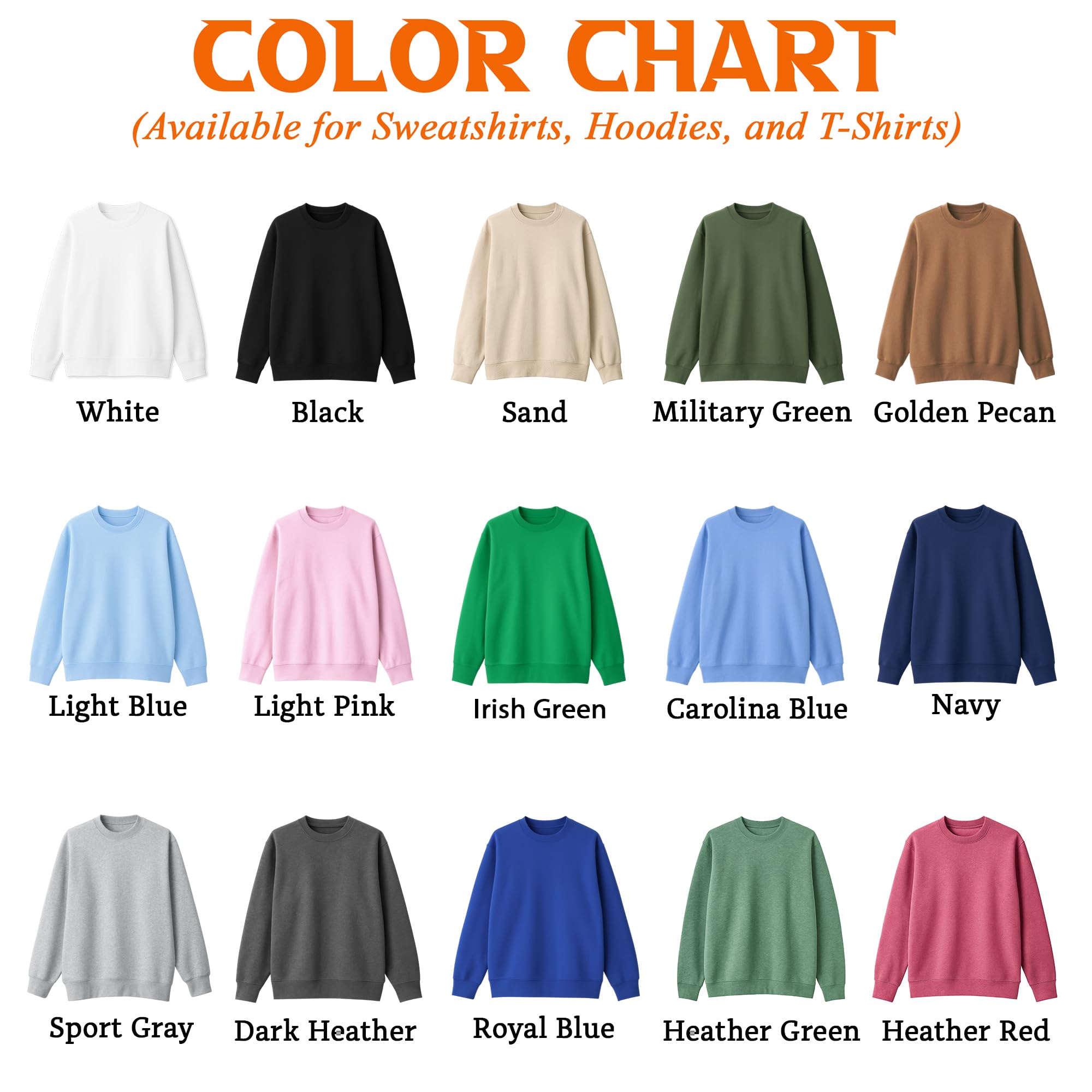 LullabyMall Custom Embroidered Sweatshirts & Hoodies - Design Your Own Text or Name - Personalized Crewneck Pullover for Women, Men - Gifts for Mother's Day, Birthday & Christmas