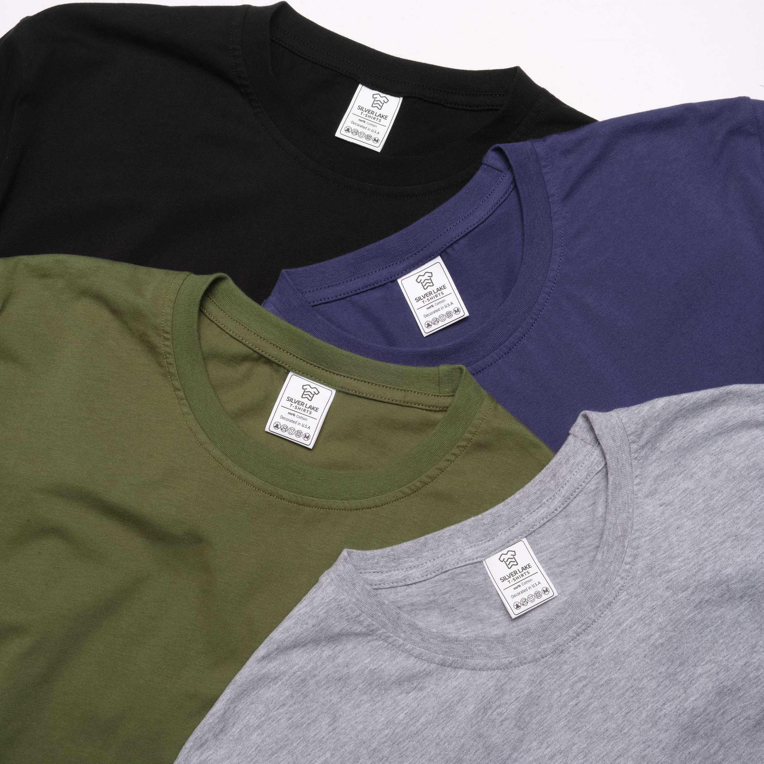 Add Your Text Custom T-Shirt Men's Customizable Tee Personlized Tshirt (Large Navy Blue)